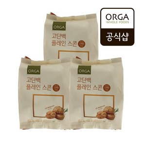 [올가] 고단백 플레인 스콘 (70gX4입)X3개, 올가 고단백 플레인 스콘 (70gX4입)X3개, 70g, 12개