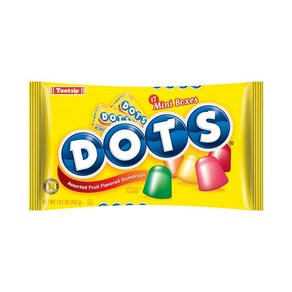 DOTS Individually Wapped Candy - Oiginal Gummy C DOTS 개별 포장 캔디 - 오리지널 구미 캔디 맛 - 체리 라임 오렌지 레몬 및, 382g, 1개