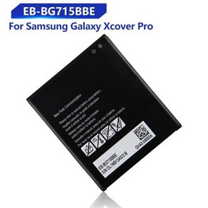 삼성 갤럭시 Xcover Pro Xcover6 Pro EB-BG715BBE EB-BG736BBE 충전식 휴대폰 배터리 4050mAh, 한개옵션0