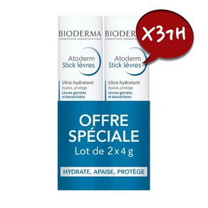 BIODERMA 프랑스 정품 바이오더마 아토덤 스틱 레브르 립밤 4g 6개, 무향