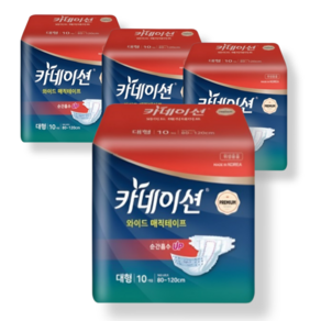 카네이션 겉기저귀 와이드매직 대형 고급 10매, 10개입, 4개