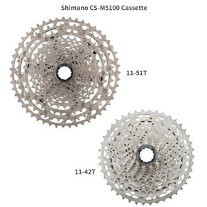 시마노 DEORE CS M5100 카세트 MTB 산악 자전거 11-51T 11-42T 카세트 1x11 2X11 속도 카세트, 1개