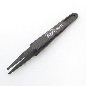 플라스틱 TWEEZER 정밀 핀셋 120mm 엑소 ESD-2AP, 단품, 1개