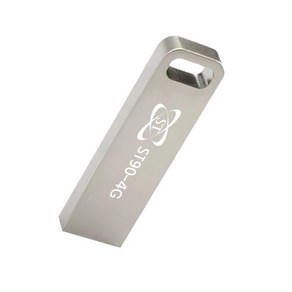 에스티원테크 ST90 USB 메모리 메탈 스틱, 4GB, 실버