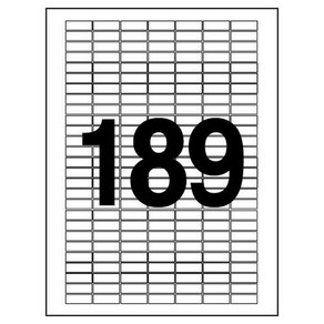 분류표기용 라벨 LQ-3189 20매 189칸 폼텍, 상세페이지 참조, 상세페이지 참조