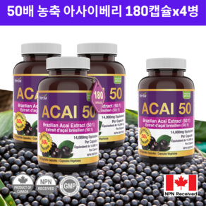 아사이 베리 14000mg 180식물성캡슐 50배 농축 acai