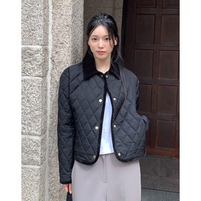 24FW [BEST]퀼팅 점퍼 블랙 HSJU4D774BK