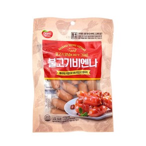 동원 불고기 비엔나 110g 소시지 돼지고기 닭고기 비엔나소세지 도시락 반찬 햄 소시지야채볶음