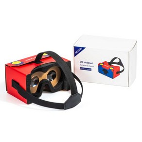 닌텐도 스위치용 OLED VR 헤드셋 카드보드 몰입형 게임 3D 가상 현실 헤드밴드 안경, 1) cadboad v headset