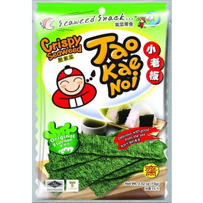 Taokaenoi 김 스낵(CRISPY SEAWEED)・오리지날 맛 15g×6봉, 15g, 6개