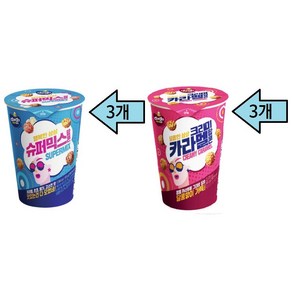 커널스 팝콘 슈퍼믹스55g 3개+ 크리미카라멜65g 3개 총6개, 55g, 3개