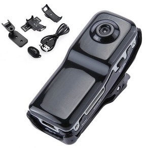 바디캠 body cam 액션캠 카메라 md80 mini camea, 검은색