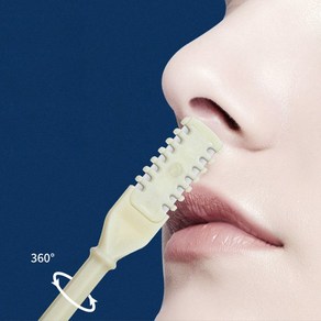 일회용 코털 제거기 남성 비강 코 제모 제거 도구 정리기 콧털 정리 면도기 잔털 깎이, 단품