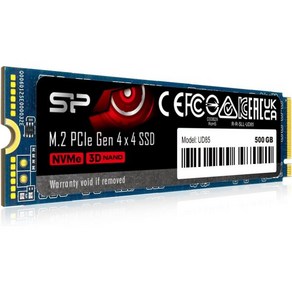 실리콘 파워 2TB NVMe M.2 PCIe Gen3x4 2280 SSD 솔리드 스테이트 드라이브 SP002TBP34A60M28, 512GB (Gen4x4), 1개