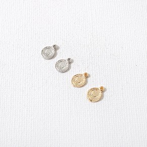 싼비즈 [7448-06]메탈 엘리자베스코인 5mm 1개