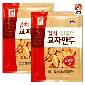 [퀴클리몰] 사조오양 김치 교자만두, 2개, 1.35kg