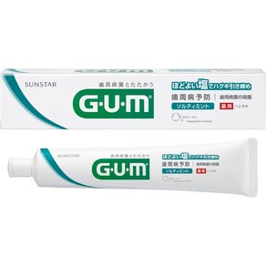 [일본 검치약 일본직구] GUM(껌) 의약외품 약용 소금 치약 덴탈 페이스트 솔티 민트 박스 포장 타입 스파이시 민트 타입 150g, 1개