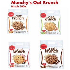 먼치 귀리 뭉키 오트밀 크런치 비스킷 390g Munchy's Oat Krunch Biscuit 390g