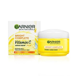 가르니에 Garnier Skin Naturals 데이 크림 브라이트닝 및 자외선 차단 기능 포함 브라이트 컴플리트 45g