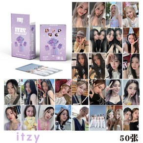 있지 ITZY 포토카드 포카 굿즈 류진 예지, 레이저 포토카드 50장 ITZY