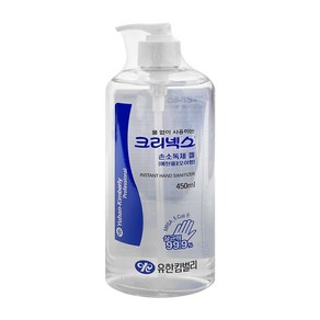 크리넥스 유한킴벌리 손소독제 겔 오이향, 450ml, 1개