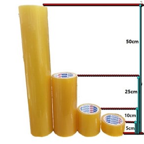 넓은 테이프 긴테이프 넓은폭 OPP 박스테이프 10cm 15cm 20cm 25cm 50cm * 40M