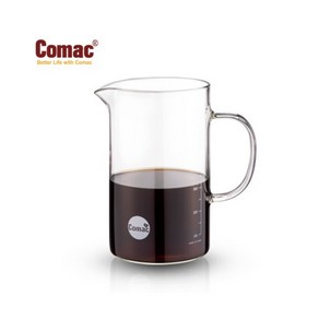 Comac 유리포트 600ml/코맥/유리포트/드립서버/주전자/커피포트/원두커피/핸드드립/포트/커피메이커/드립퍼/드립포트, 1개