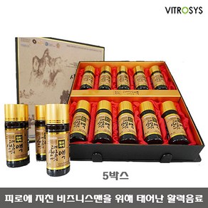 천년정성 비트로시스 고려 산삼배양근 액 5박스/홍삼농축액 접대와 피로에지친 비즈니스맨의 활력음료 선물세트