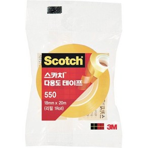 쓰리엠 스카치 다용도 테이프 550 18mm x 20m, 3개