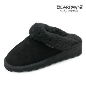 {100%정품 }베어파우 슬리퍼 (BEARPAW) AGATA 양털 히코리 웨지