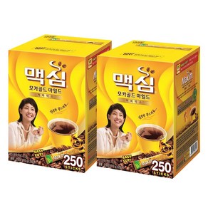 맥심 모카골드 마일드 커피믹스, 250개입, 2개, 12g, 12g