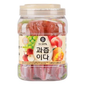 과즙이다 젤리 1440g / 4가지 맛 구성, 24개, 60g