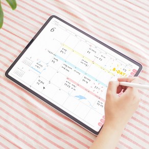 리훈 이야기다이어리 날짜형 아이패드 굿노트 속지 노타빌리티 서식 아이패드 pdf 플래너 일기장, 1.일주일 한 페이지, 2.베이비핑크/로즈핑크(23년10월~24년12월)