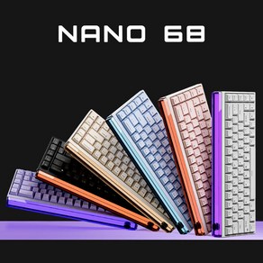 [cy] MADLIONS NANO68 마그네틱축 게이밍 키보드 68키 전키핫스왑DIY 유선 8+32K 1600만색RGB 알루미늄 보강판 시즌신상