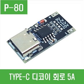 e홈메이드(P-80) TYPE-C 디코이 회로 5A C타입, 1개