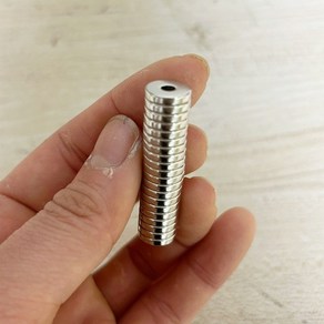 NR10*2T(D3) 네오디움 링자석 NR 지름10mm x 두께 2mm (내경 3mm) [니즈], 20개