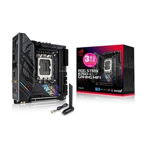 ASUS ROG STRIX B760-I GAMING WIFI 메인보드 (LGA1700 DDR5 M-ITX) STCOM, 1개, 선택하세요