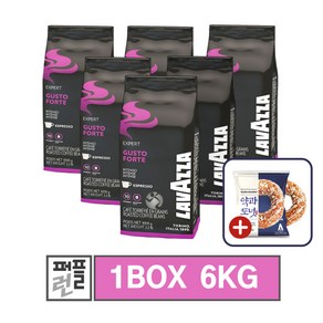 라바짜 구스토 포르테 원두 커피 홀빈 1kg x 6 (1박스)