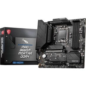 MSI 319028 MAG B660M 모르타르 인텔 LGA 1700 마이크로 ATX D, MAG B660M MORTAR DDR4