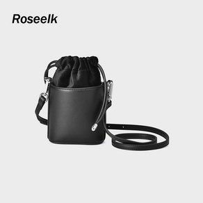 Roseelk 여싱 미니 블랙 버킷백 미니백