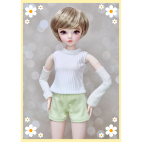 도리스돌 60cm 옷( 레몬 핫팬츠 )[마구샵]구체관절인형 bjd 인형옷 포켓돌 도리스돌60 유딩이 60cm옷 sd 관절인형, 1개