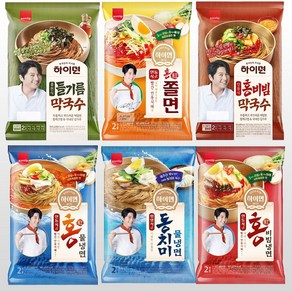 삼립 여름면 6종 (물냉면 비빔냉면 쫄면 동치미물냉면 비빔막국수 들기름막국수) 골라담기