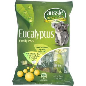 오지 드랍스 유칼립투스 백 사탕 Aussie Dops Eucalyptus Bag, 150g, 1개