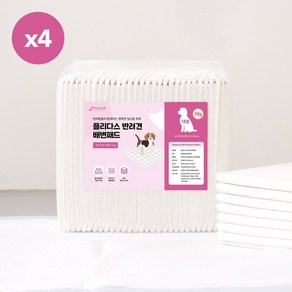 [플리다스] 강아지 배변패드 프리미엄 대형 72g(30매x4개), 30개입, 4개