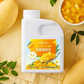 흥국 리얼후르츠 망고L 1kg 아이스박스 포장, 1kgx1개, 1개