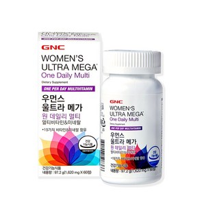 GNC 우먼스울트라메가 원데일리 멀티비타민 마리골드꽃 추출물 1병 60캡슐 소비기한 2024-09-01