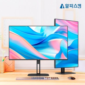 알파스캔 AOC 24V IPS 4면 보더리스 높낮이 무결점 24인치 LG디스플레이 패널 모니터 듀얼 사무용 컴퓨터, 60.5cm