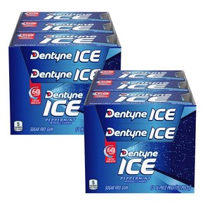 Dentyne 아이스 페퍼민트 슈가프리 껌 16피스 24팩