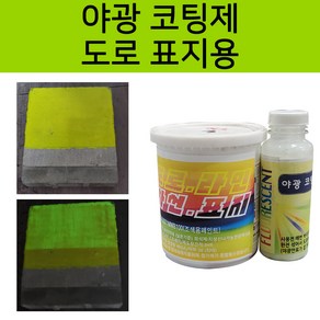 메가 도로표지 노면표시 차선 라인 주차선 안내선 1L, 1개, 250ml, 야광 투명 코팅제 0.25L