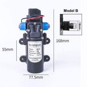 다이어프램 펌프 농업 부스터 고압 DC 워터 15W120W 12V